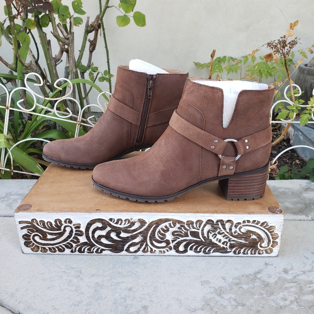Lucky Brand Walnut Harness Strap Booties - Picture 8 of 10